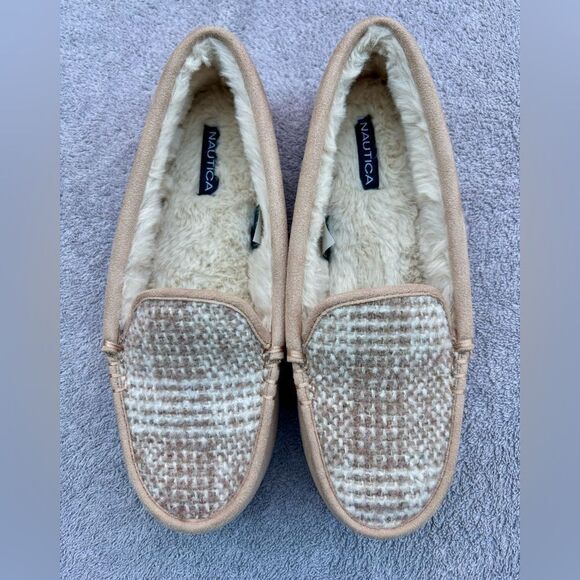 NAUTICA MARGO WOMEN’S COMFORT SLIPPER, BEIGE, WOMEN’S SIZE 7, NEW WITH OUT TAGS - Picture 2 of 10